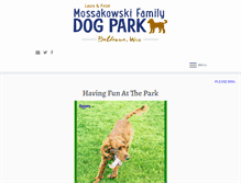 Tablet Screenshot of bellevuedogpark.com